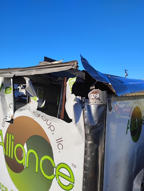 Before - Panel & Roof Damage